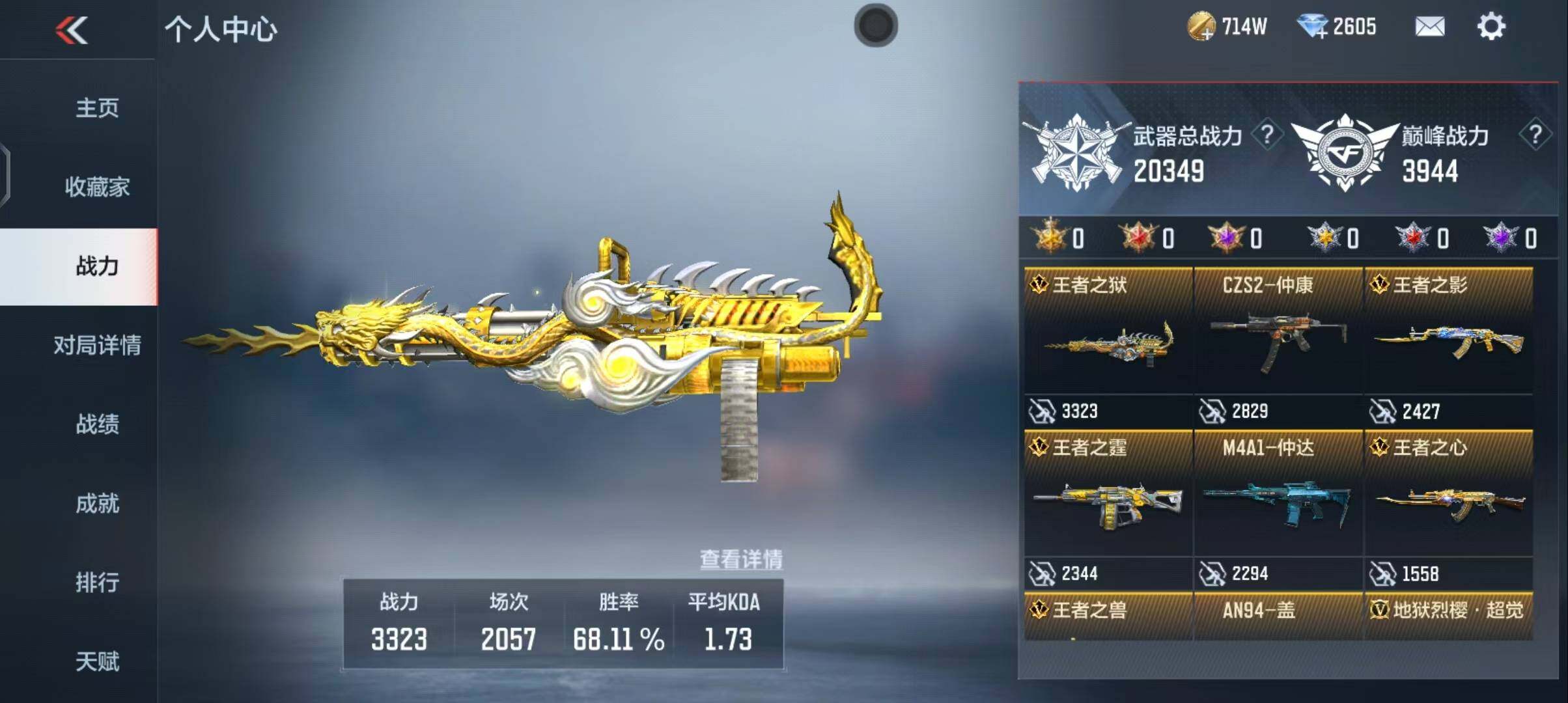 CFMEY342052枪战王者账号详情图5