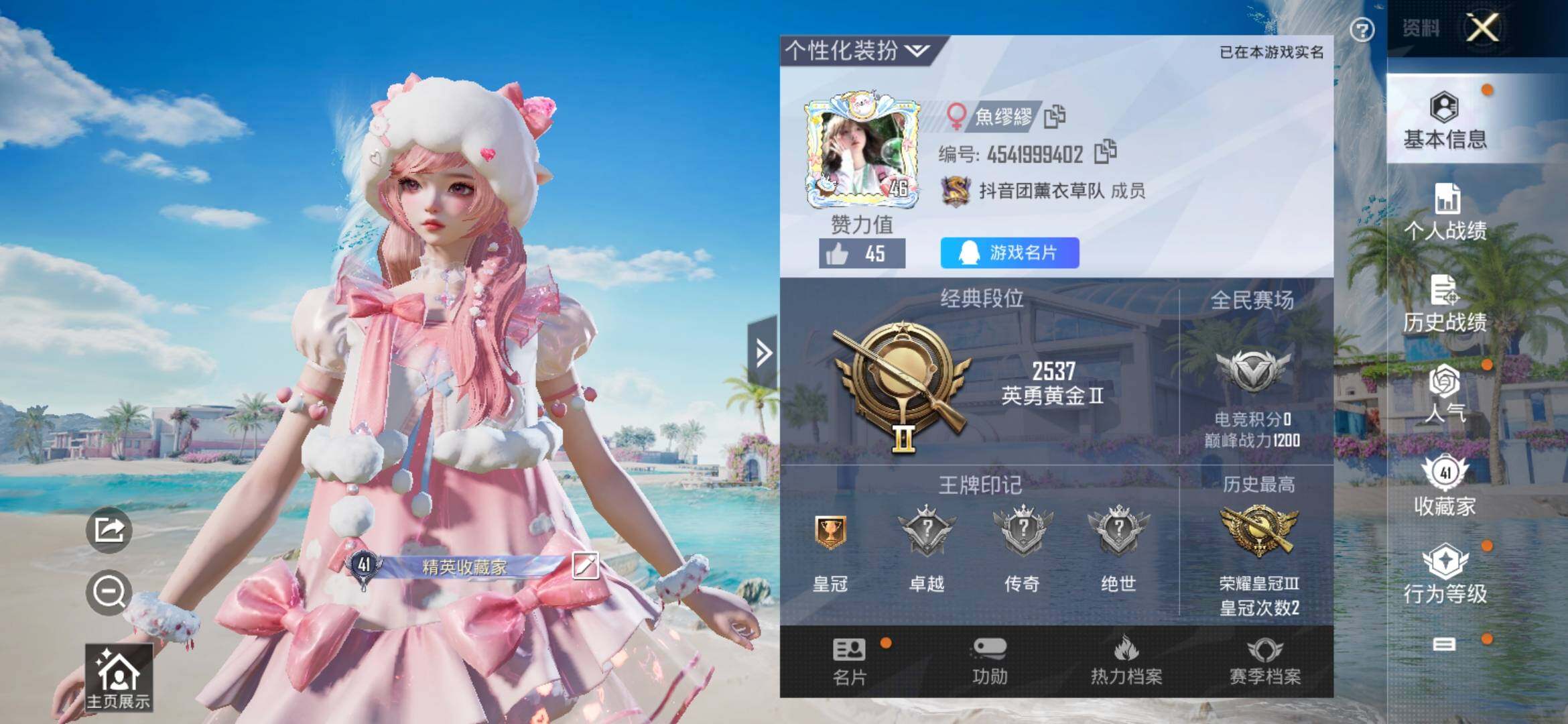 HPYXS3305911和平精英账号详情图2