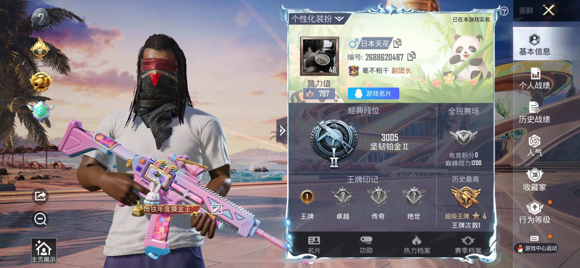 HPJM3307047和平精英账号详情图5 HPJM3307047和平精英账号详情图5