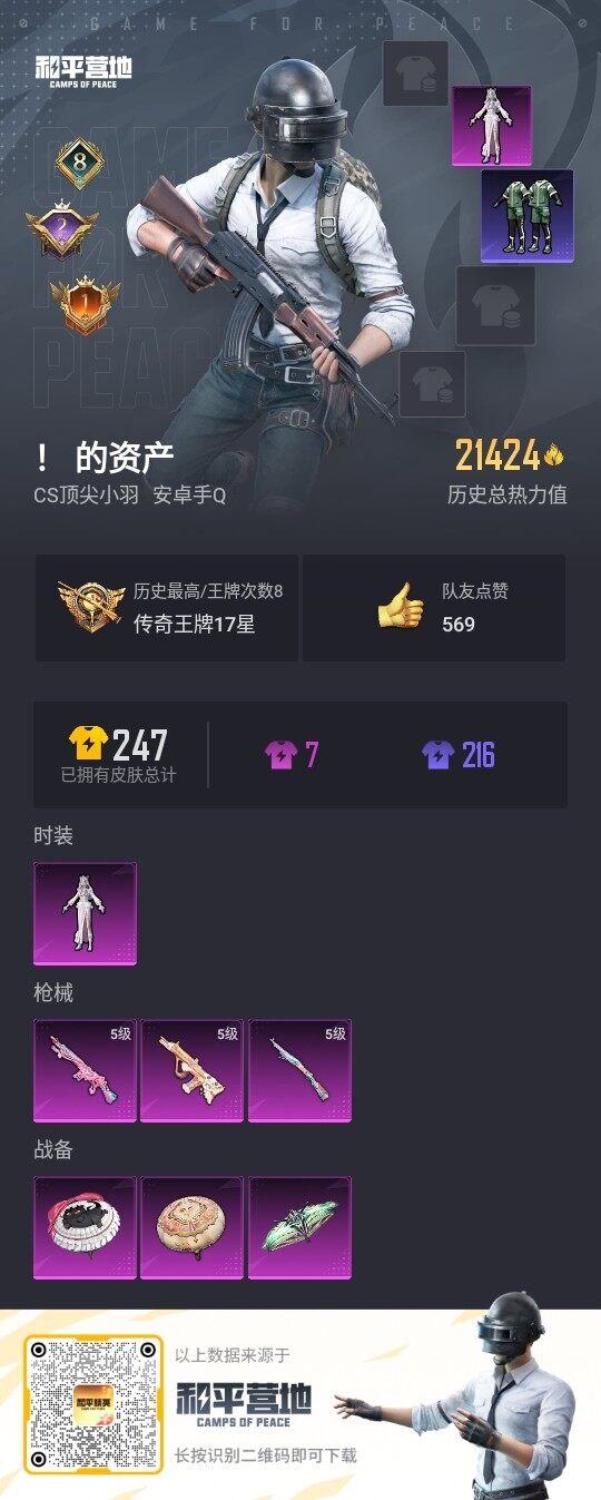 HPLE3300459和平精英账号详情图2