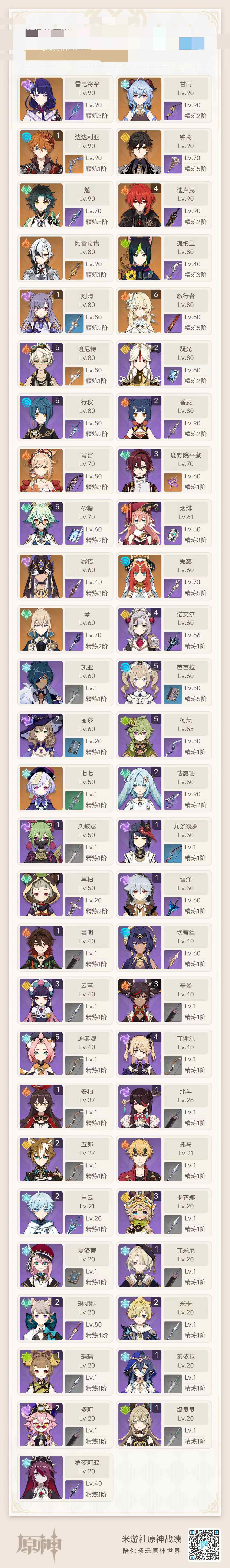 YSEY38155原神账号详情图3 YSEY38155原神账号详情图3
