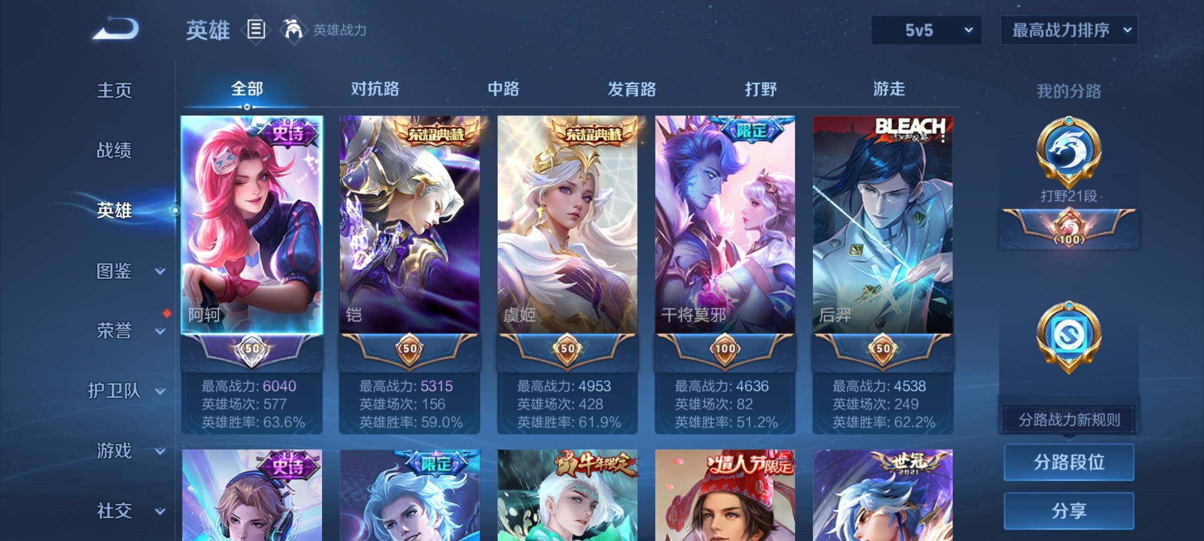 WZYXS3222137王者荣耀账号详情图3