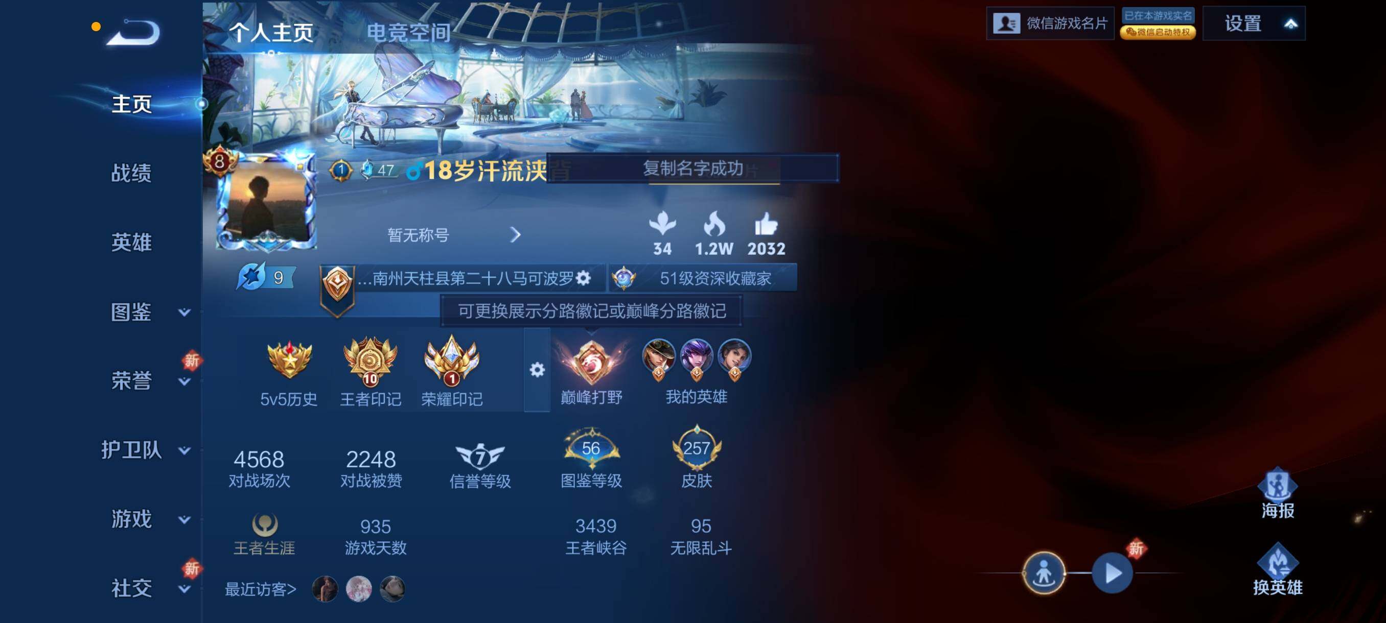 WZHJJ3224537王者荣耀账号详情图8