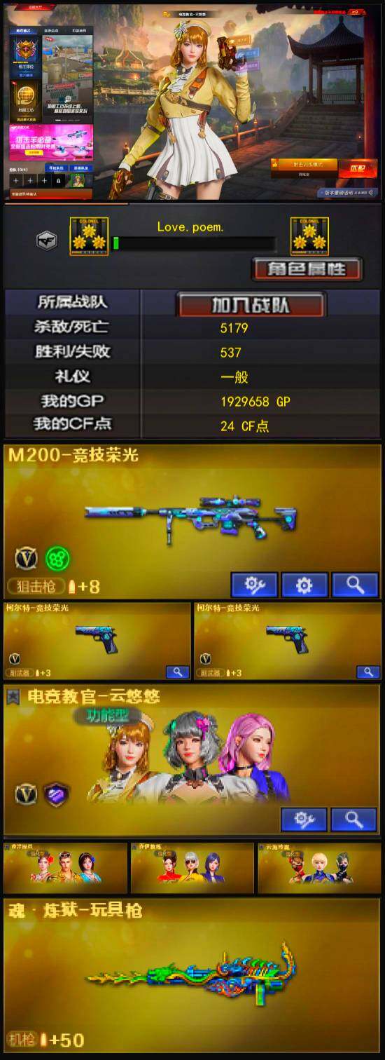 CFLX321790穿越火线账号详情图3