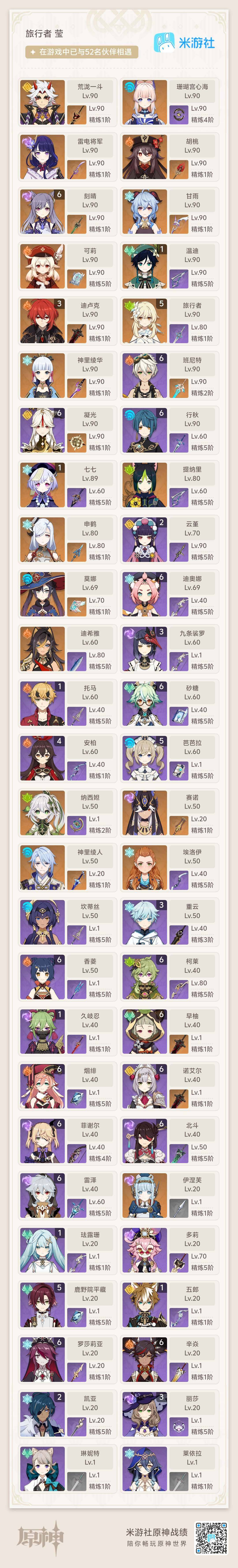 YSEY38205原神账号详情图9 YSEY38205原神账号详情图9