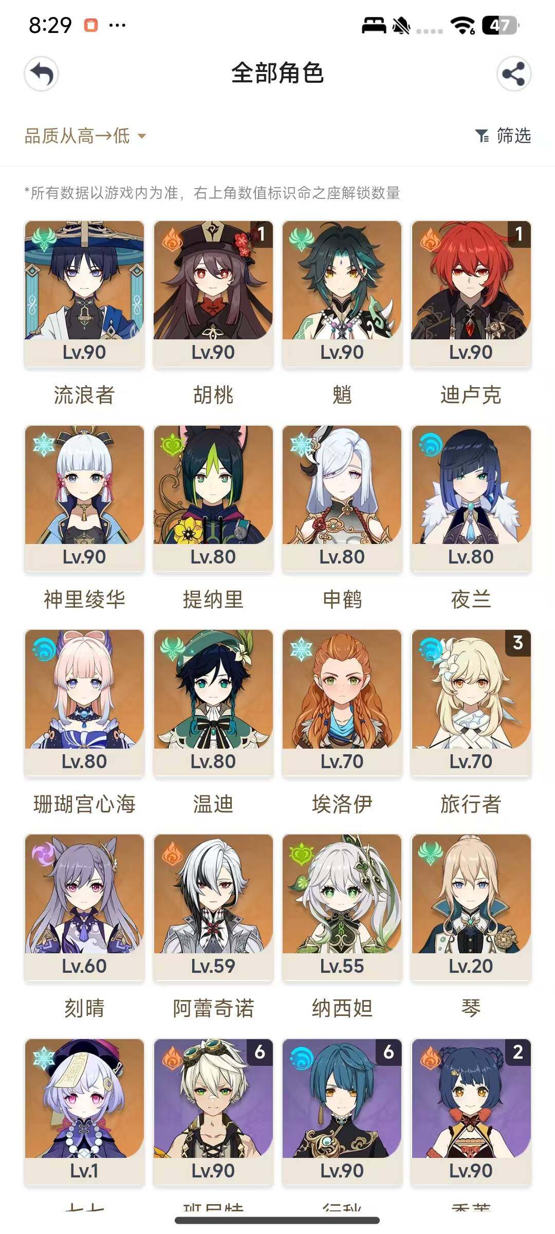 YSEY38233原神账号详情图4 YSEY38233原神账号详情图4
