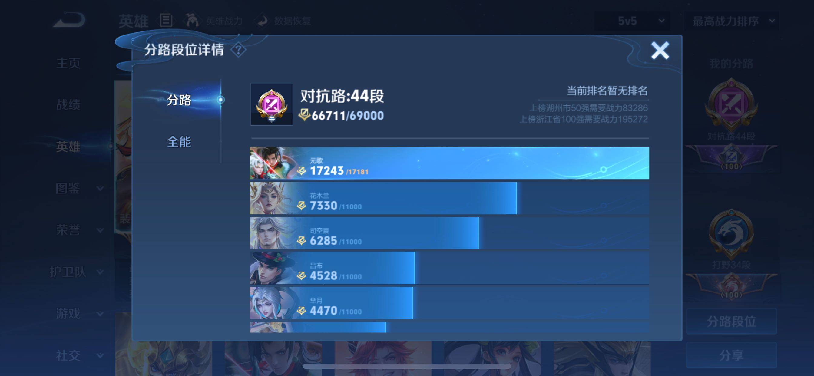 WZCMY3237615王者荣耀账号详情图4 WZCMY3237615王者荣耀账号详情图4