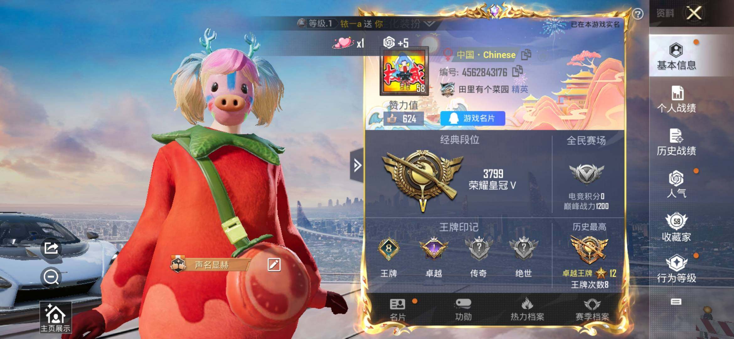 HPYXS3307682和平精英账号详情图2