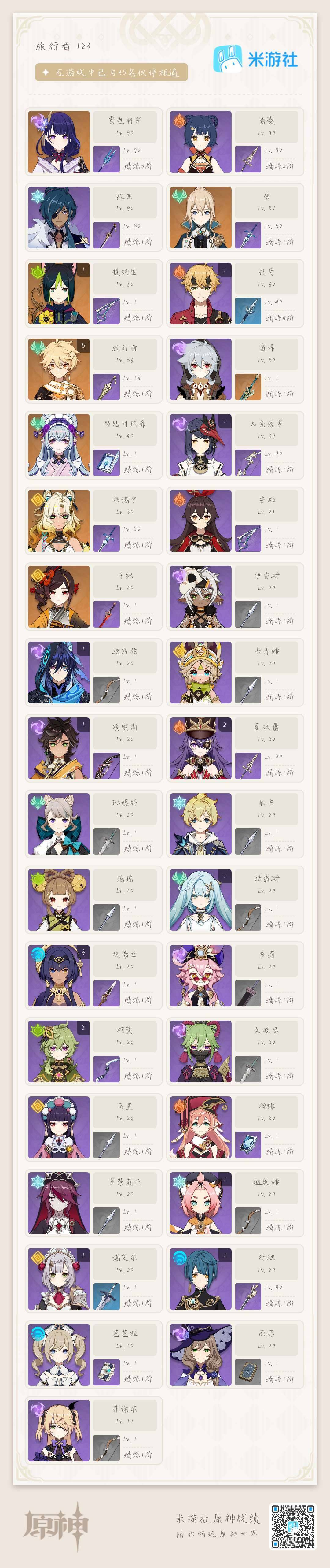 YSEY38270原神账号详情图7 YSEY38270原神账号详情图7