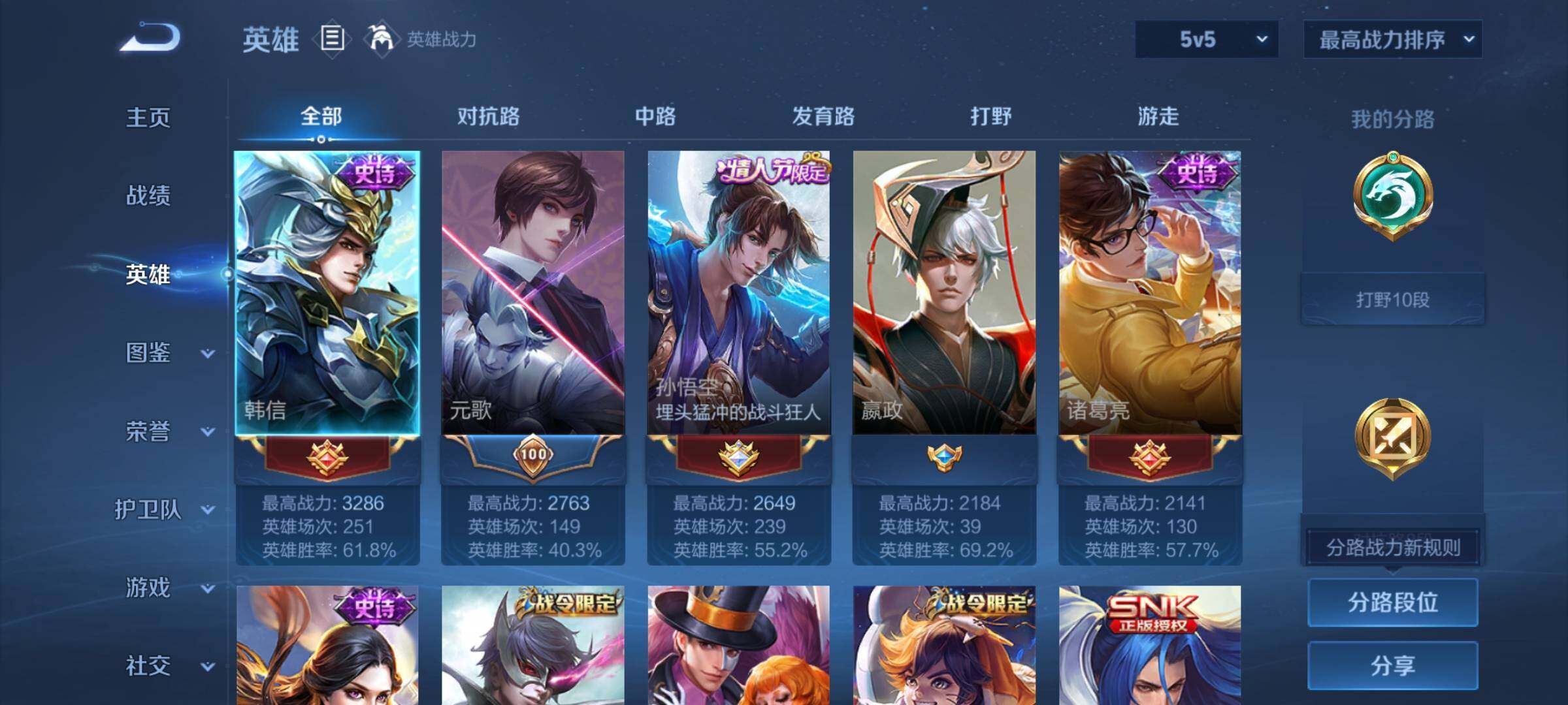 WZCMY3240448王者荣耀账号详情图2
