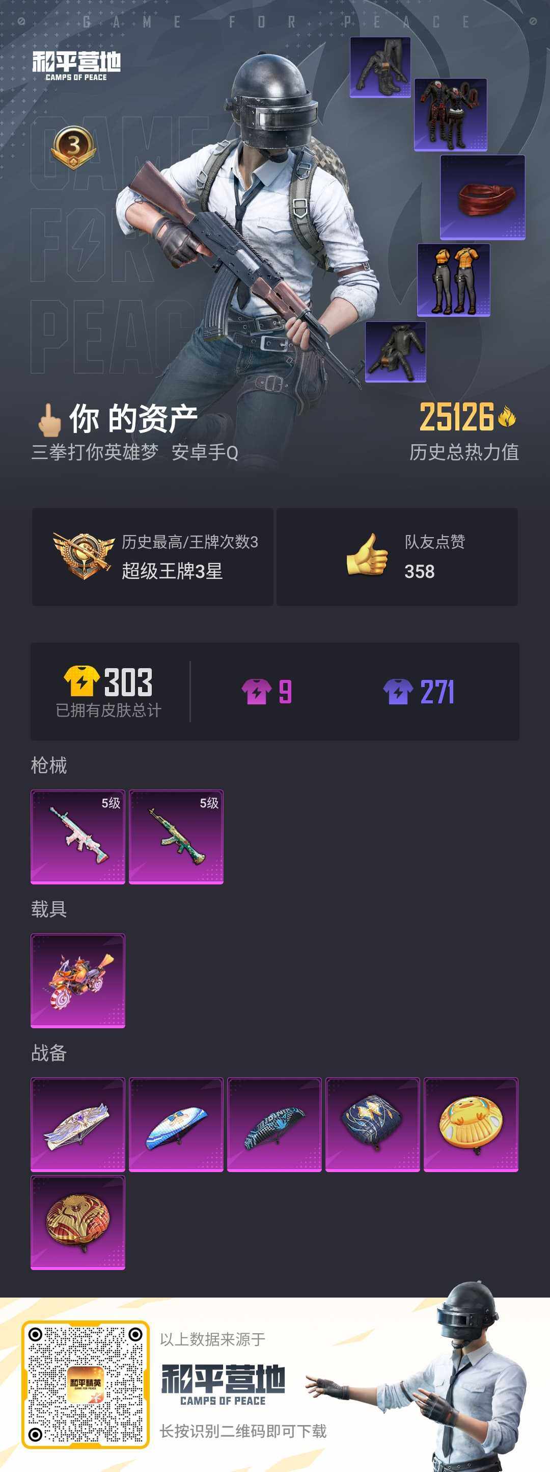 HPHJJ3303436和平精英账号详情图15 HPHJJ3303436和平精英账号详情图15