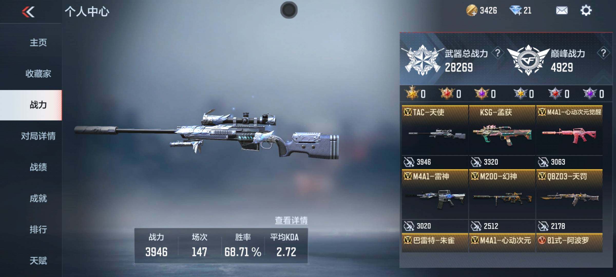 CFMEY342480枪战王者账号详情图5 CFMEY342480枪战王者账号详情图5