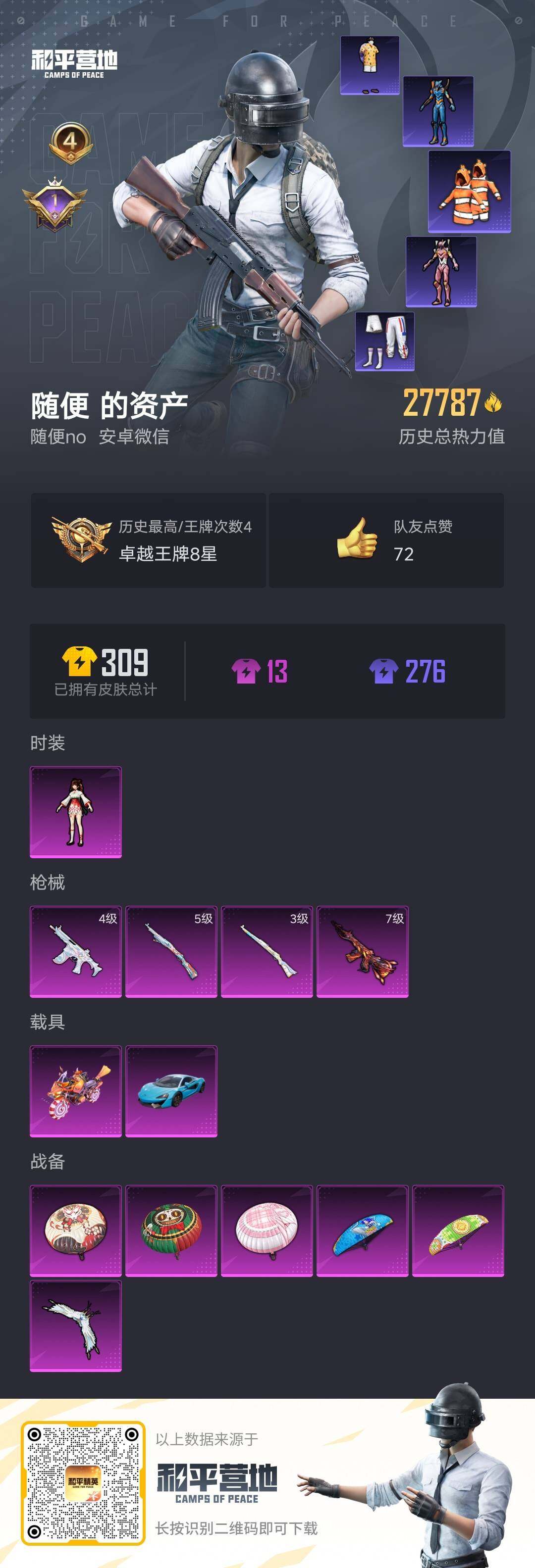 HPHJJ3303655和平精英账号详情图15 HPHJJ3303655和平精英账号详情图15