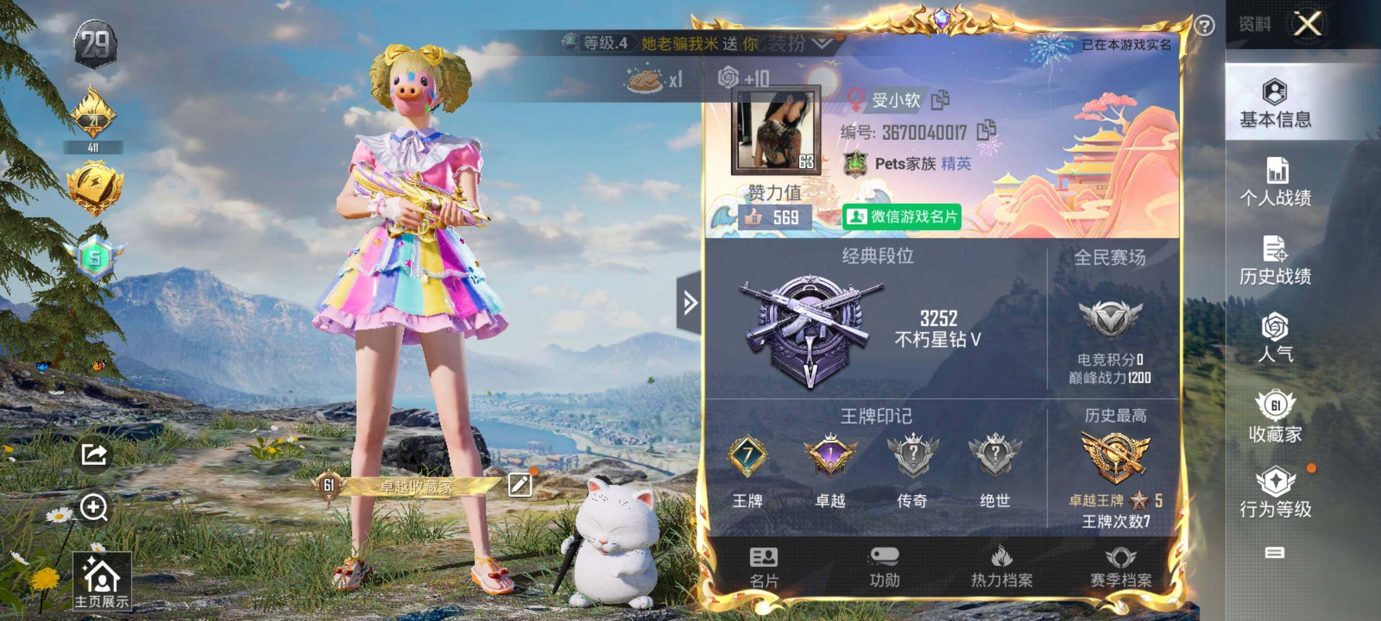 HPHJJ3303764和平精英账号详情图2