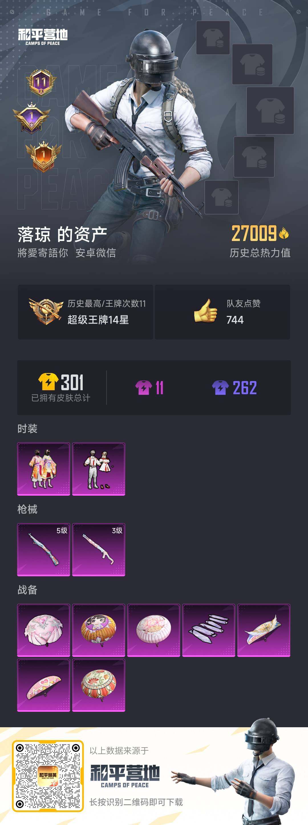 HPHJJ3303765和平精英账号详情图10