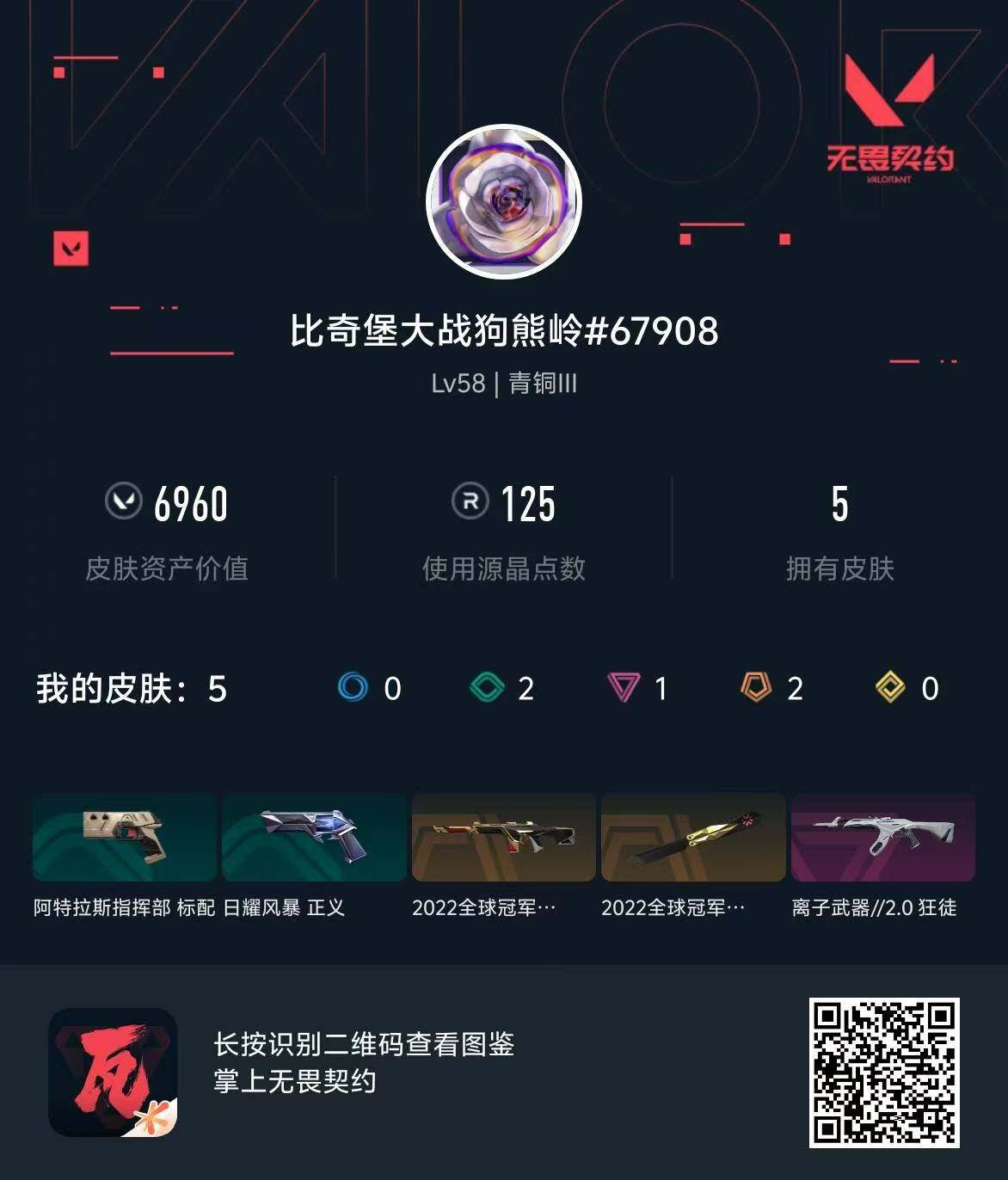 WWQQM310596无畏契约账号详情图6 WWQQM310596无畏契约账号详情图6
