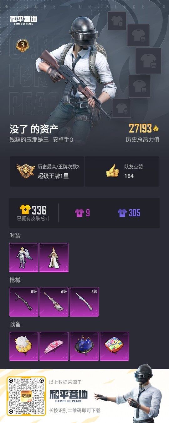 HPLX3336722和平精英账号详情图3