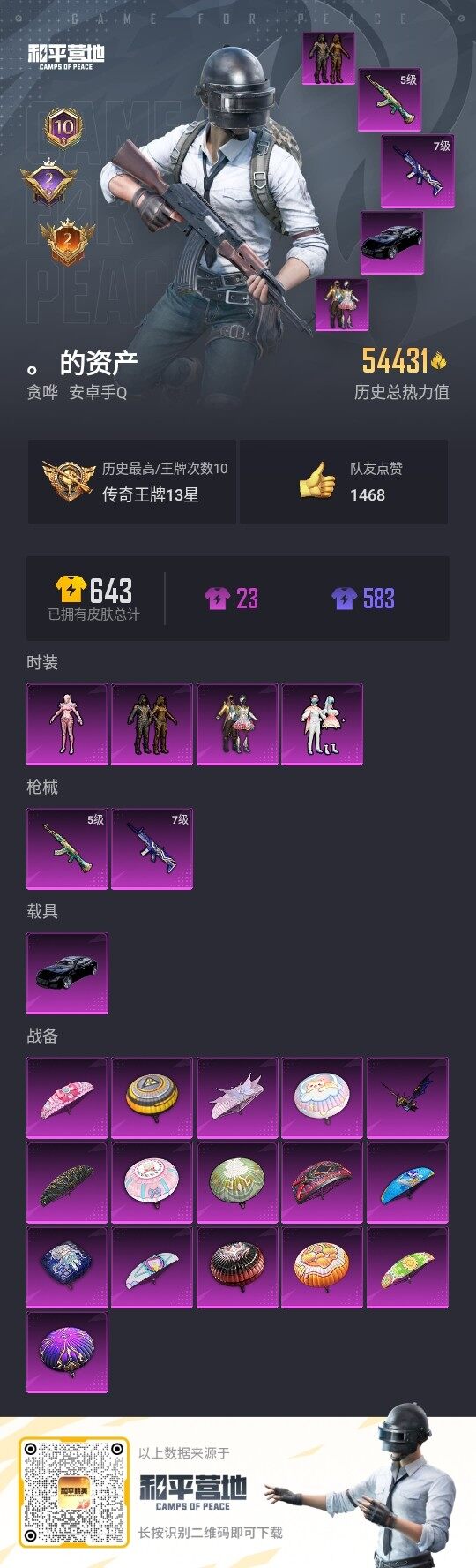 HPLE3305808和平精英账号详情图2