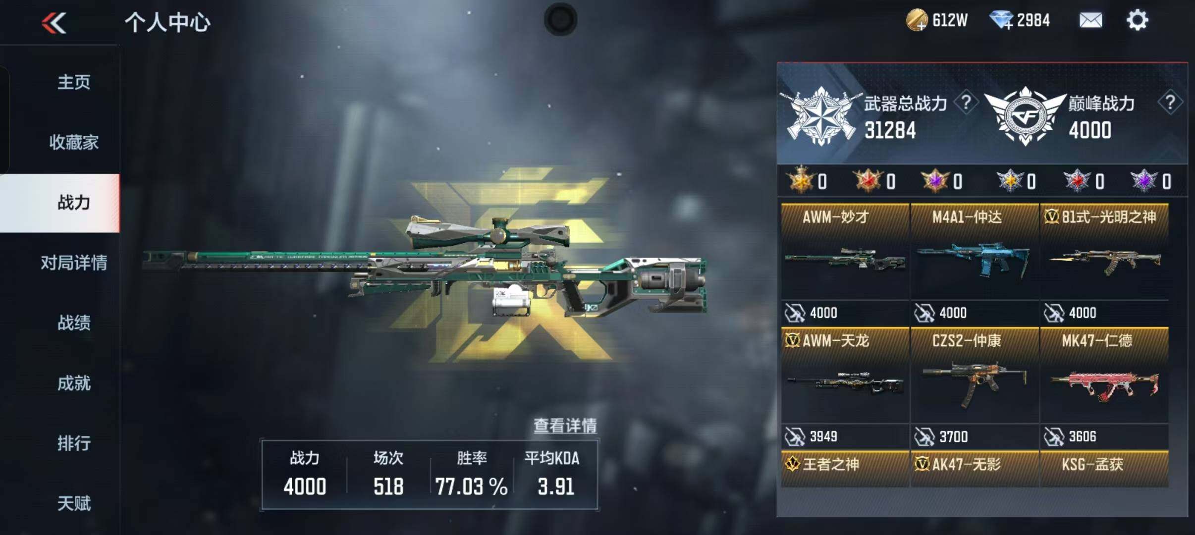 CFMEY342573枪战王者账号详情图5 CFMEY342573枪战王者账号详情图5