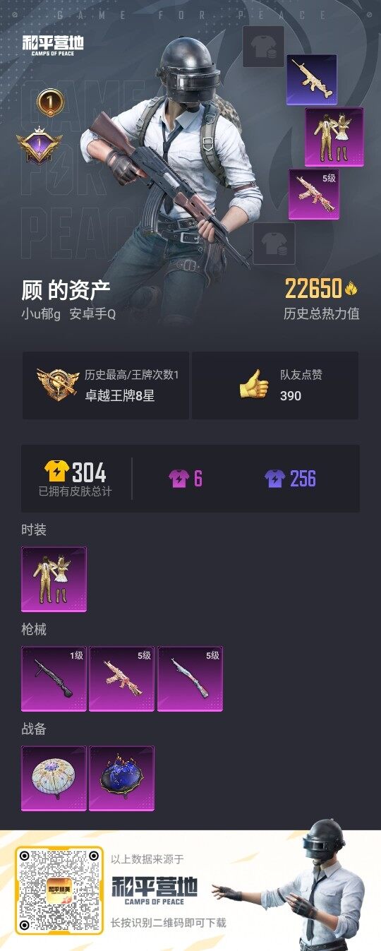 HPLE3306610和平精英账号详情图2