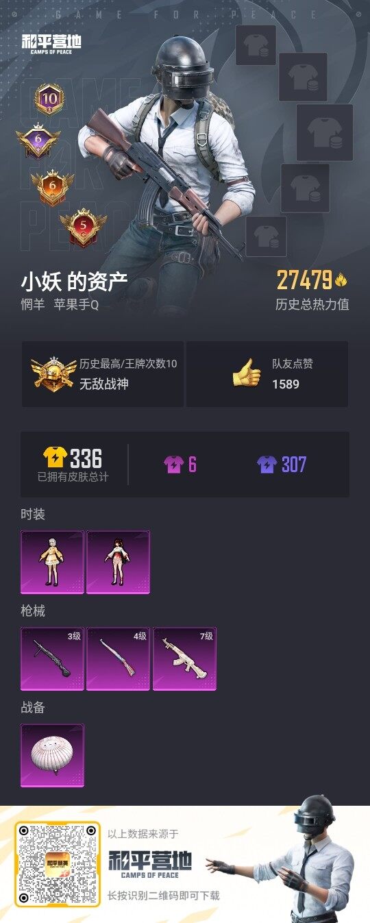 HPLE3306603和平精英账号详情图2 HPLE3306603和平精英账号详情图2