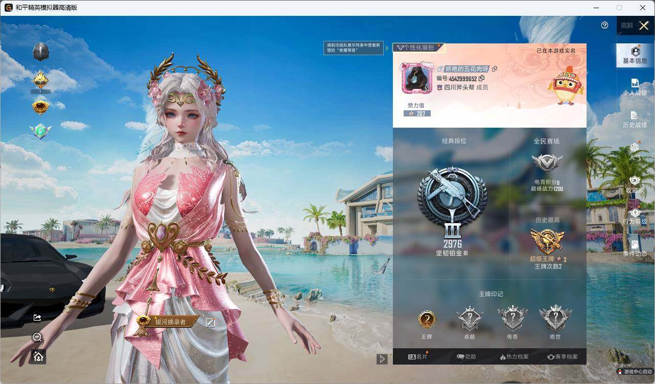HPLX3336730和平精英账号详情图4