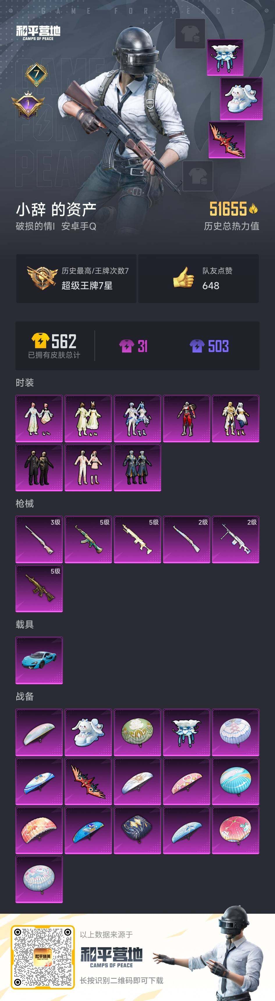 HPCMW3336285和平精英账号详情图4