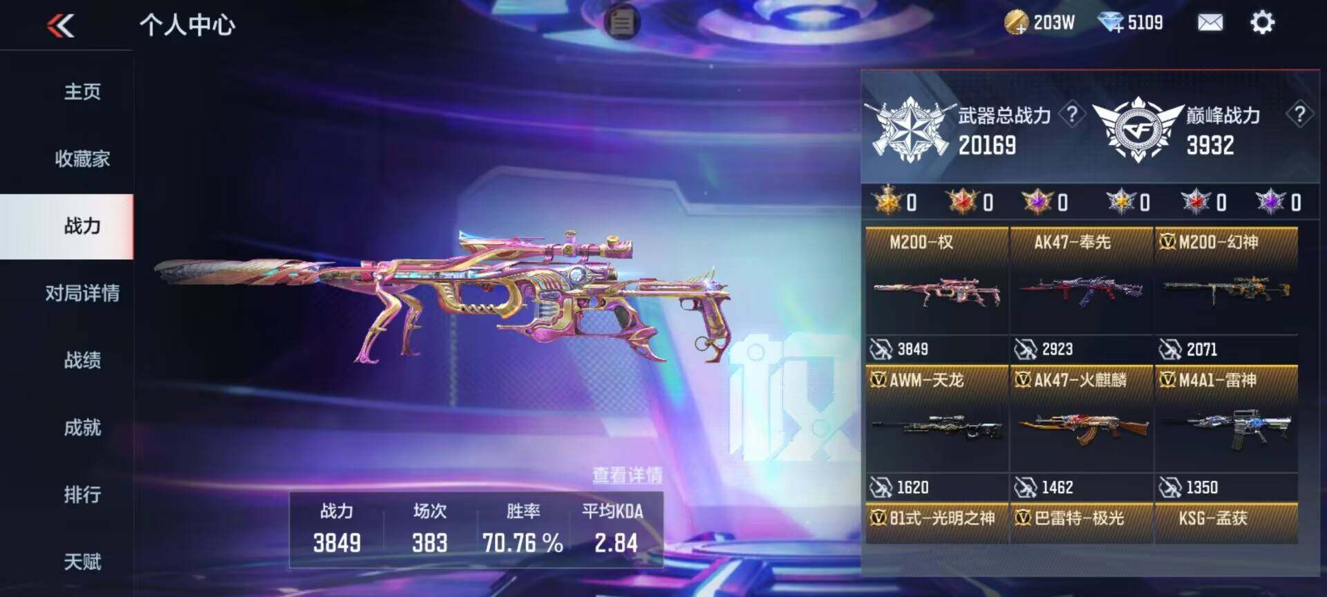 CFMEY342642枪战王者账号详情图3