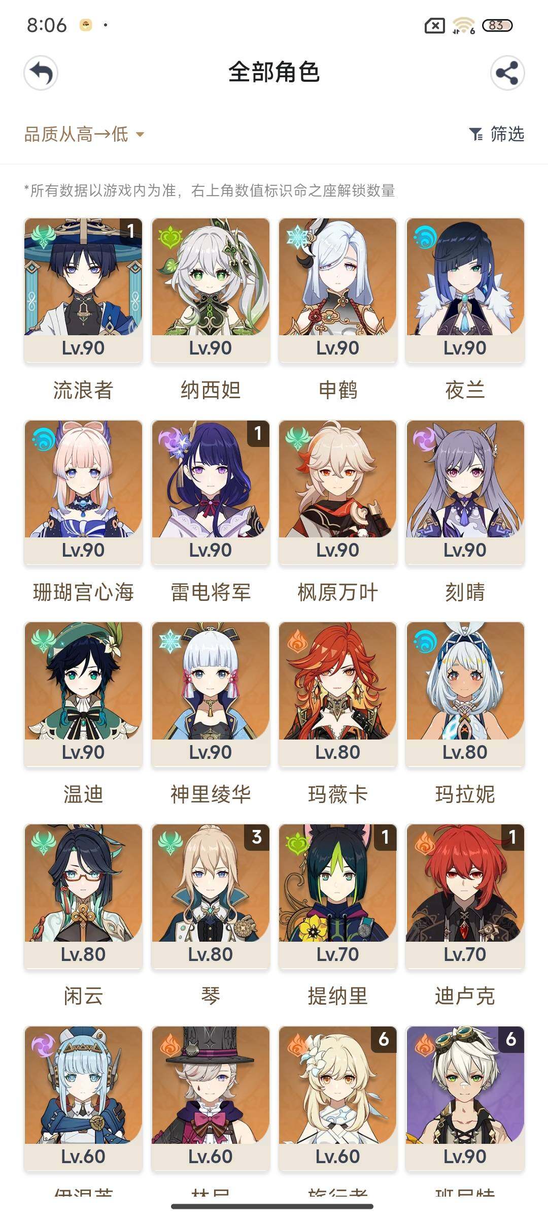 YSEY38665原神账号详情图4