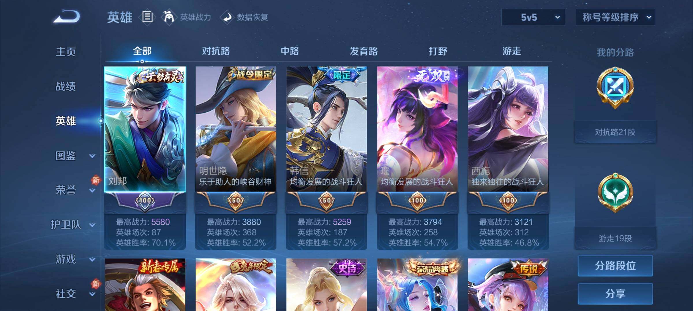 WZCMW3290316王者荣耀账号详情图3