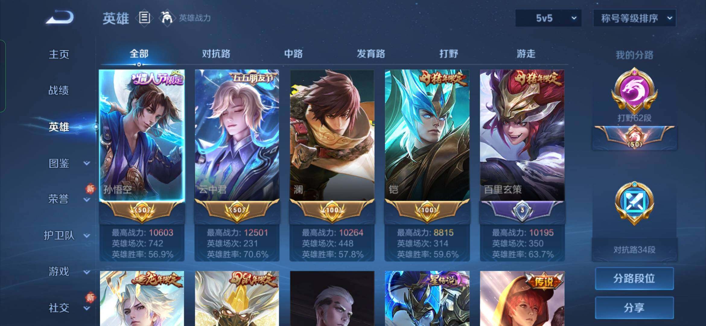 WZYXS3240720王者荣耀账号详情图3