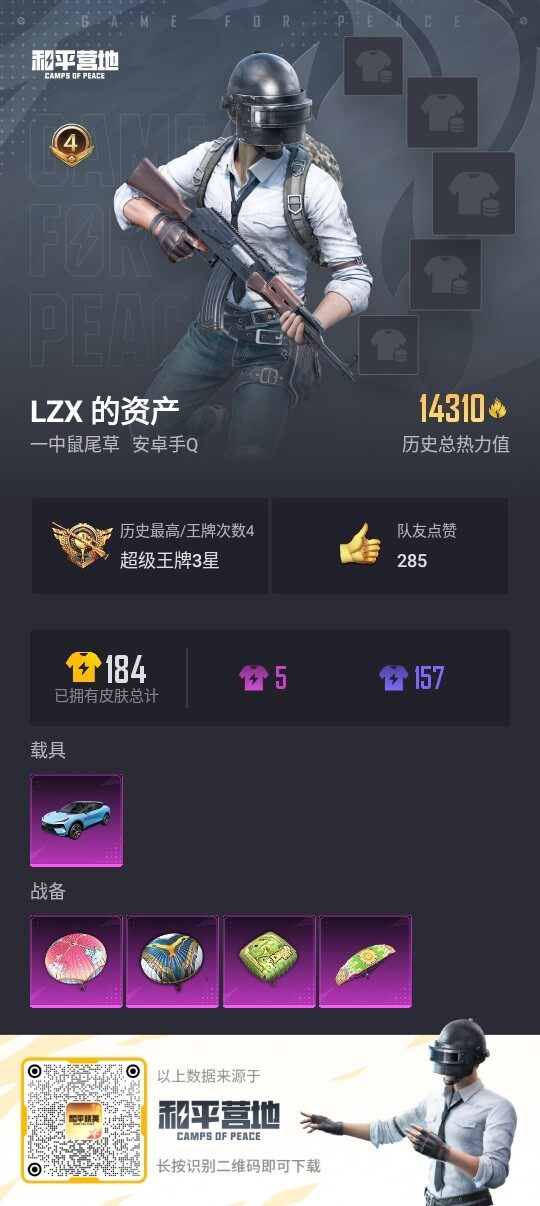 HPLE3336452和平精英账号详情图3