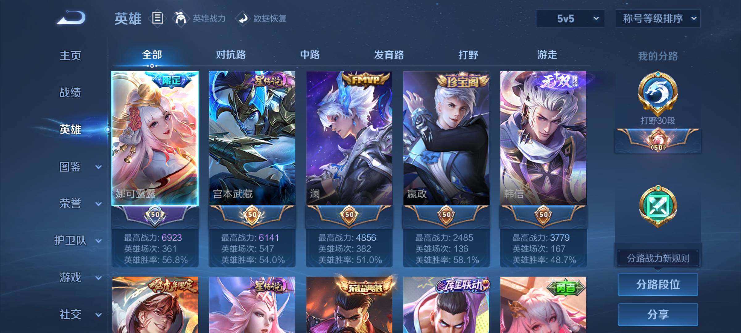 WZYXS3241413王者荣耀账号详情图3