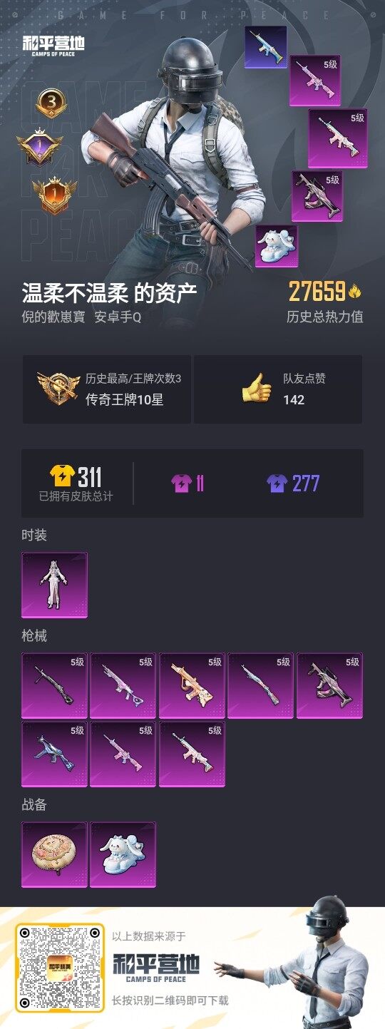 HPLX3336748和平精英账号详情图3