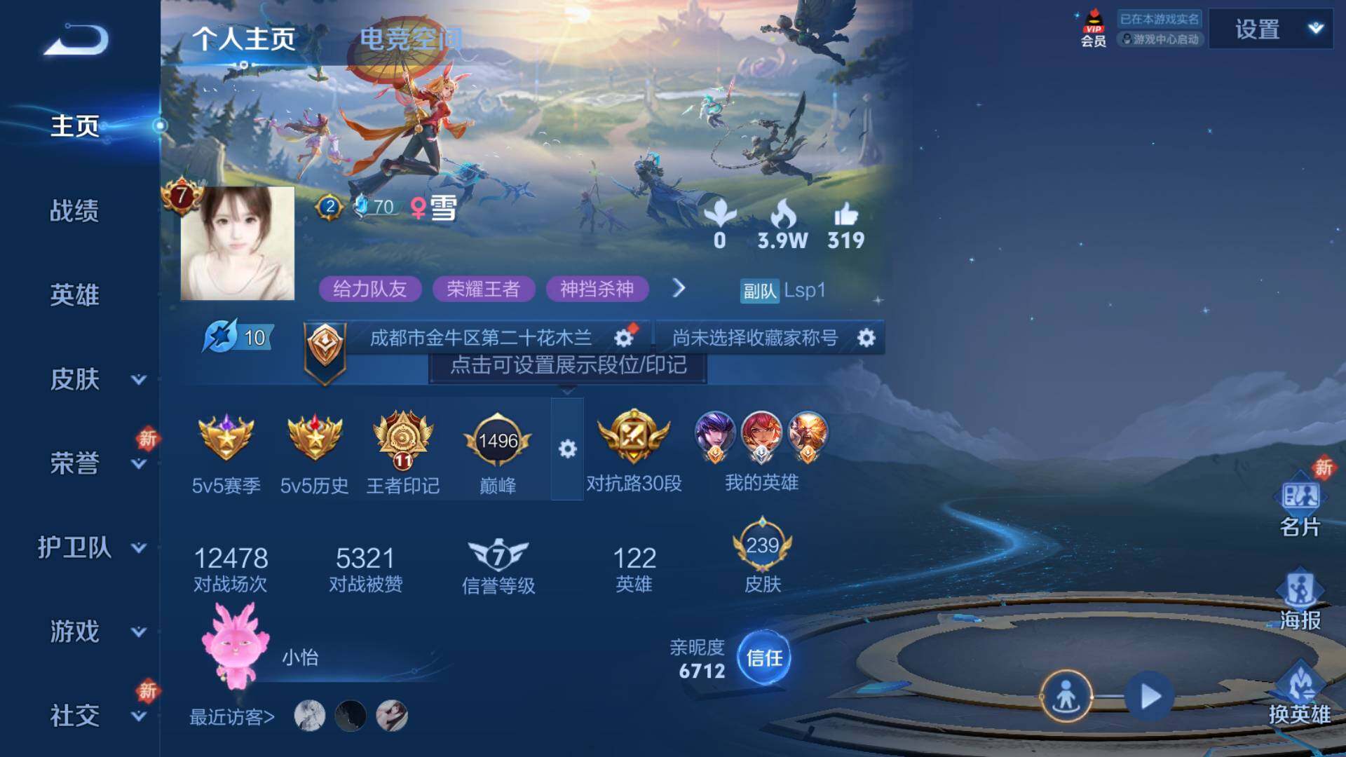 WZLFY3238942王者荣耀账号详情图6