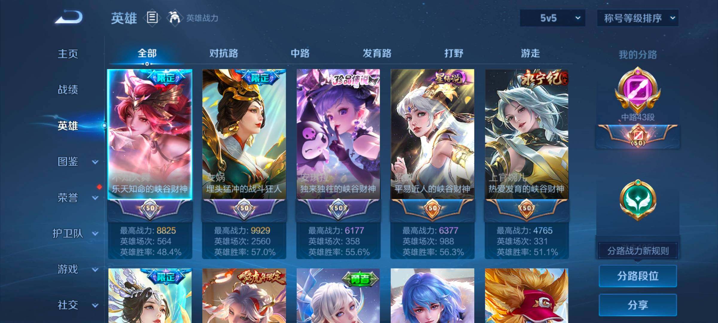 WZYXS3243995王者荣耀账号详情图3 WZYXS3243995王者荣耀账号详情图3