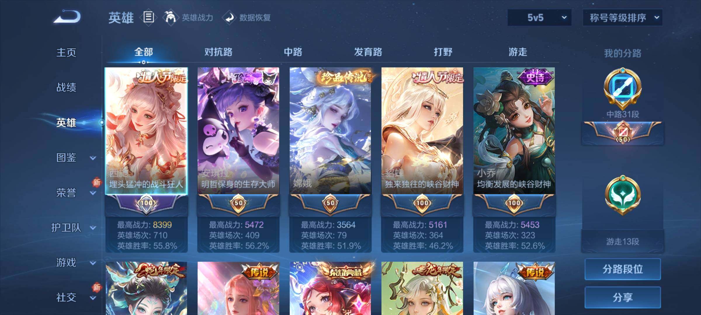 WZCMY3246112王者荣耀账号详情图3