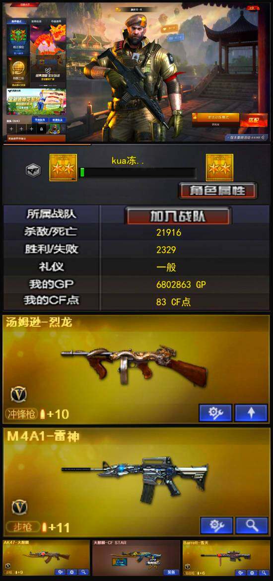 CFLX322349穿越火线账号详情图2
