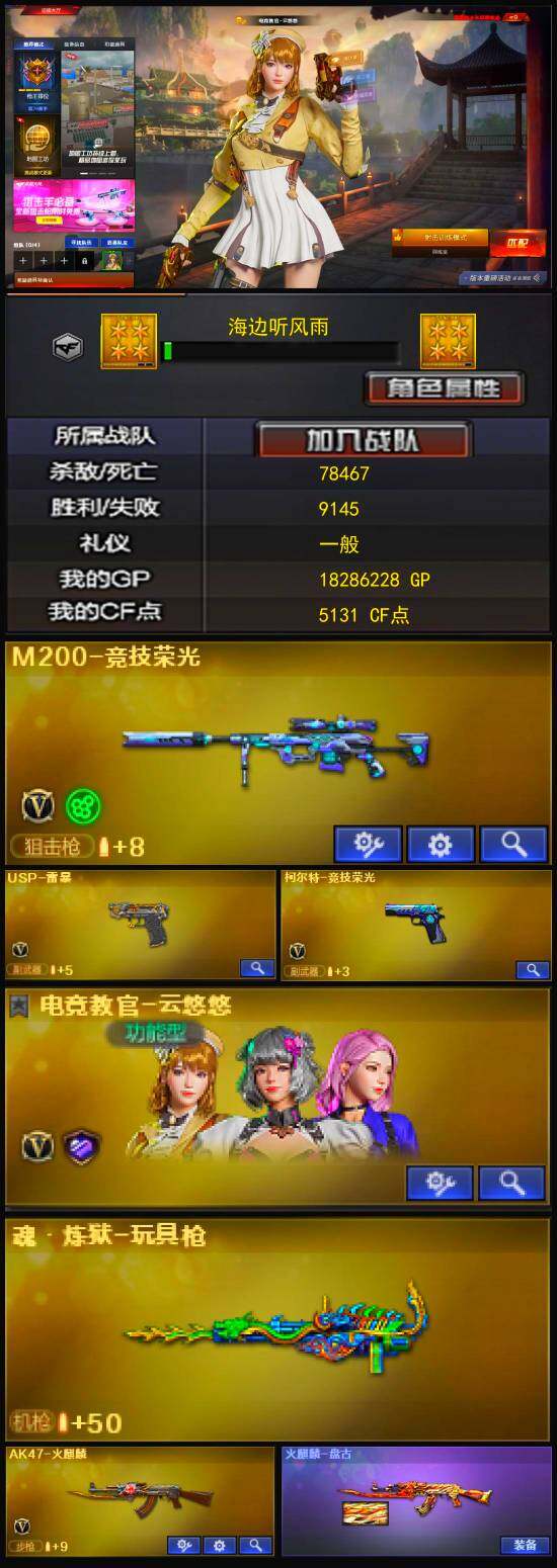 CFLX322350穿越火线账号详情图3
