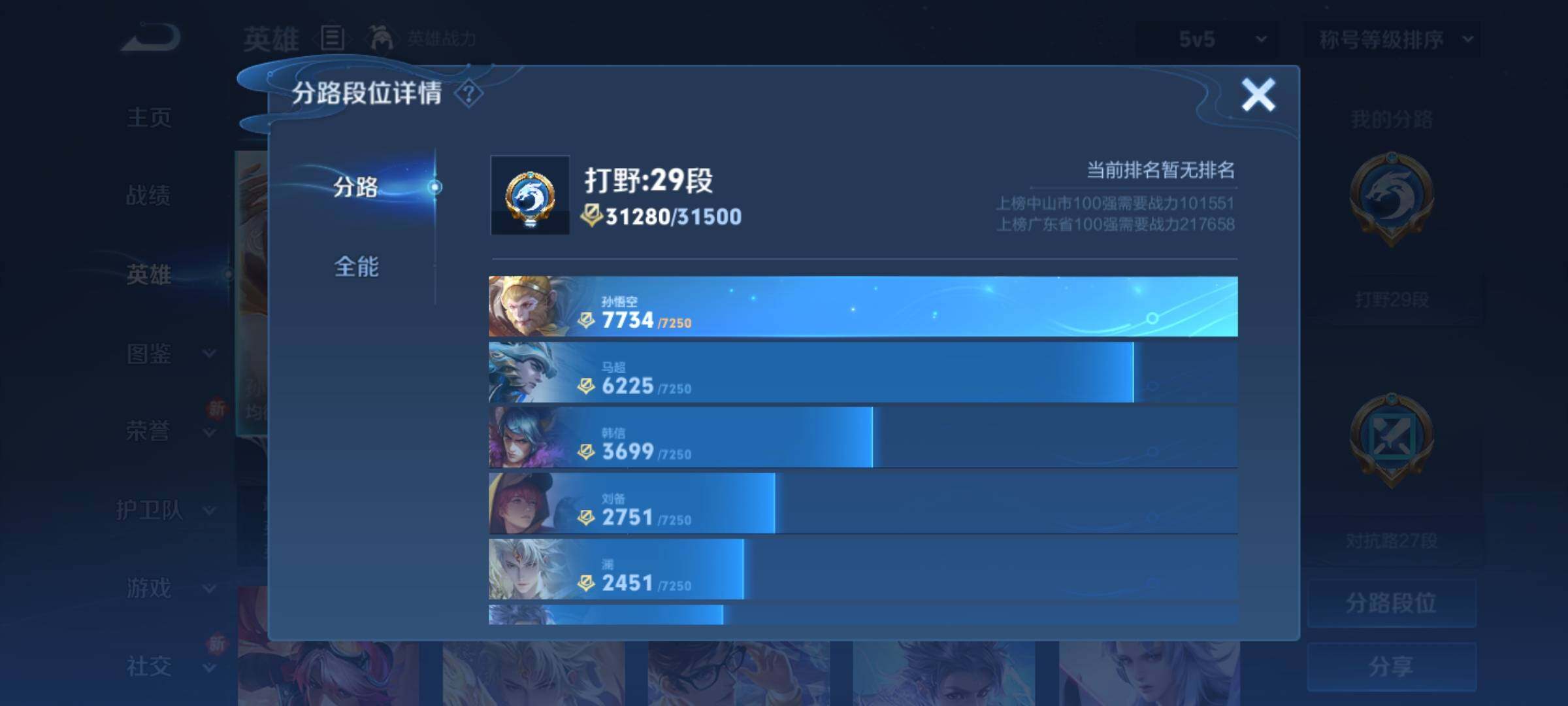 WZCMY3246485王者荣耀账号详情图4 WZCMY3246485王者荣耀账号详情图4