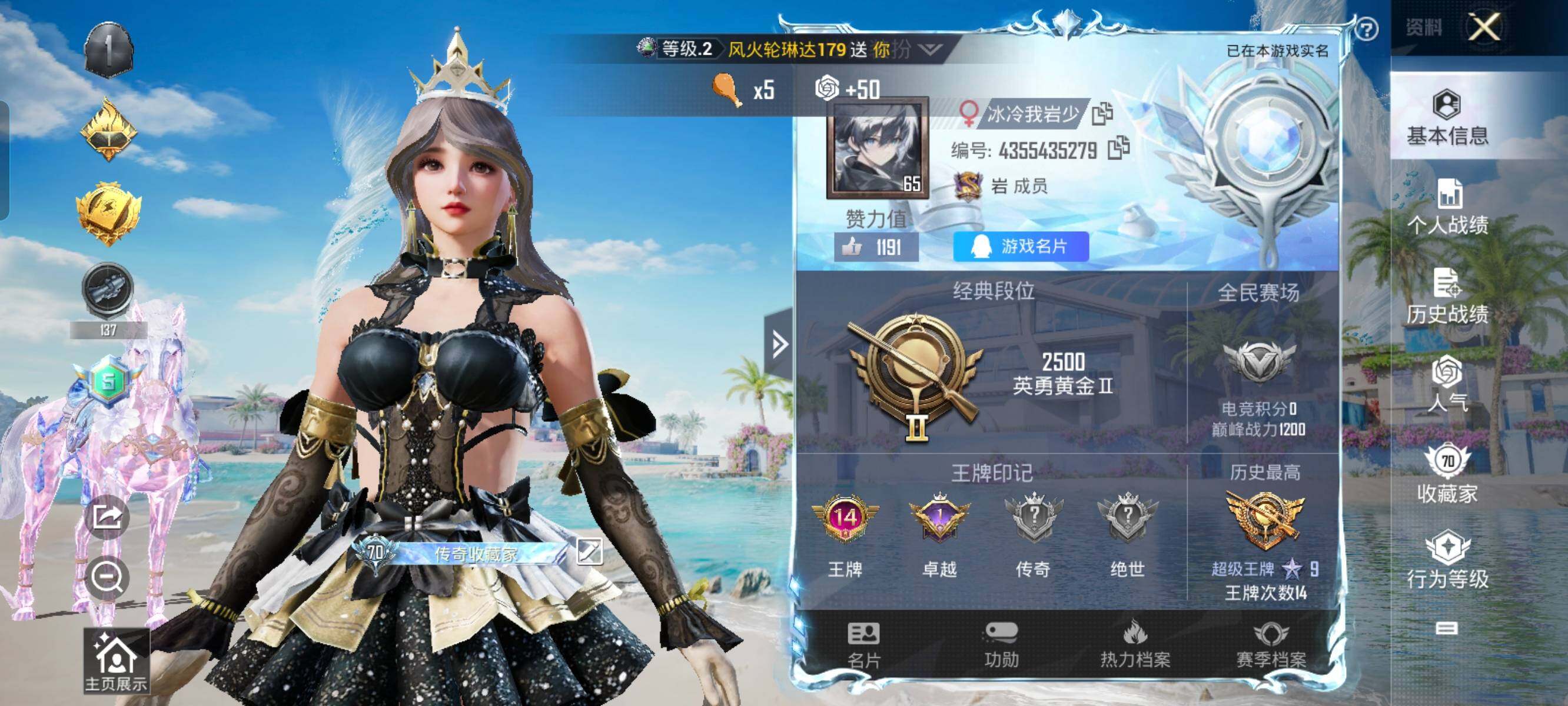 HPCMW3340197和平精英账号详情图2