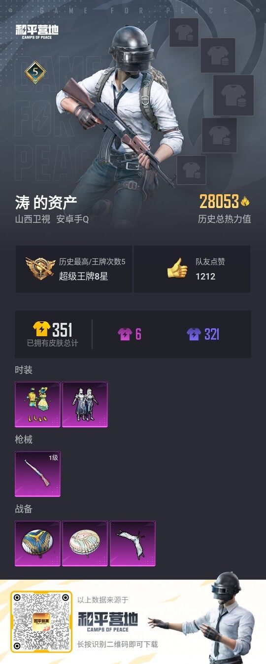 HPLX3336861和平精英账号详情图3