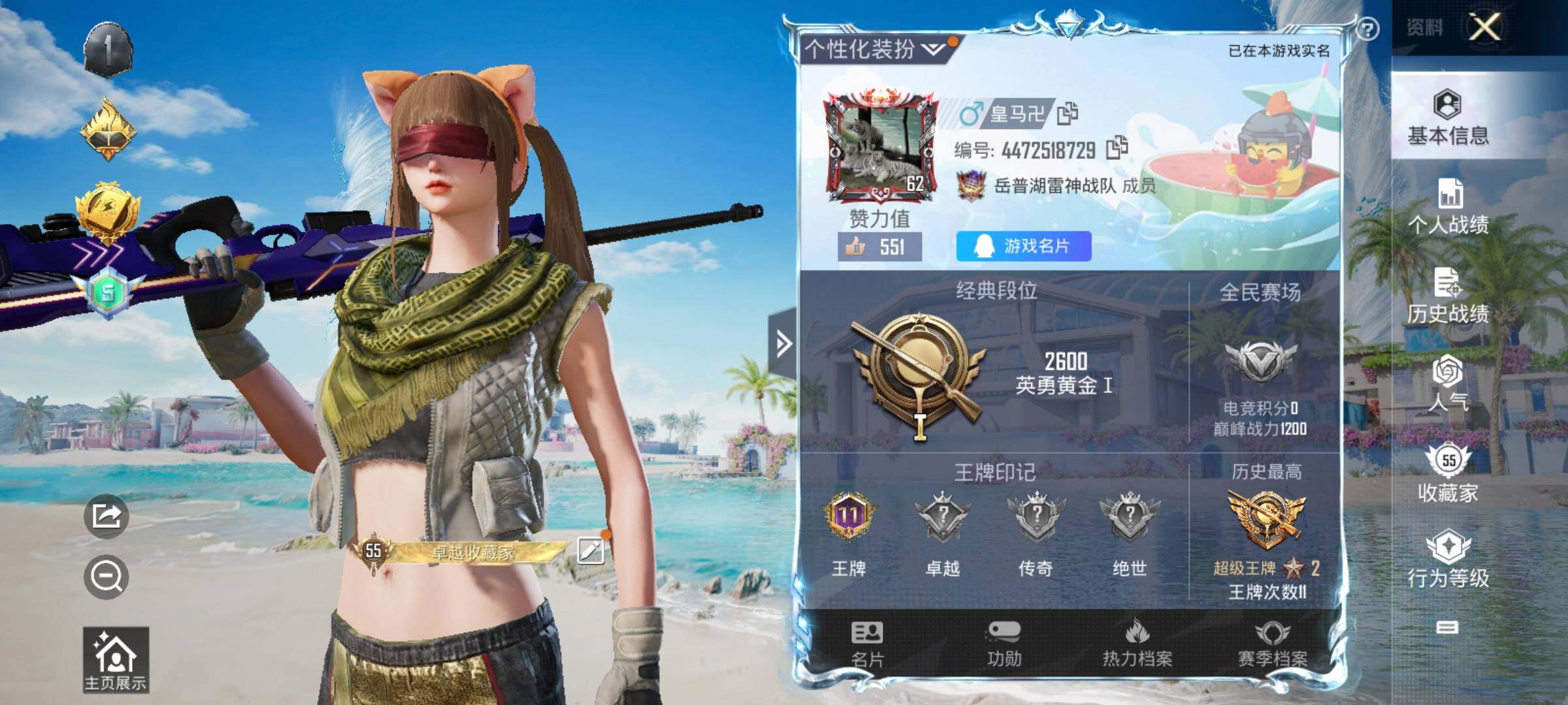 HPCMW3336301和平精英账号详情图2
