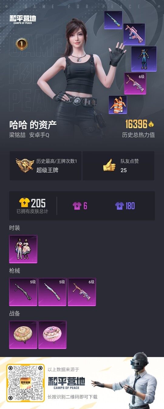 HPLE3309794和平精英账号详情图2