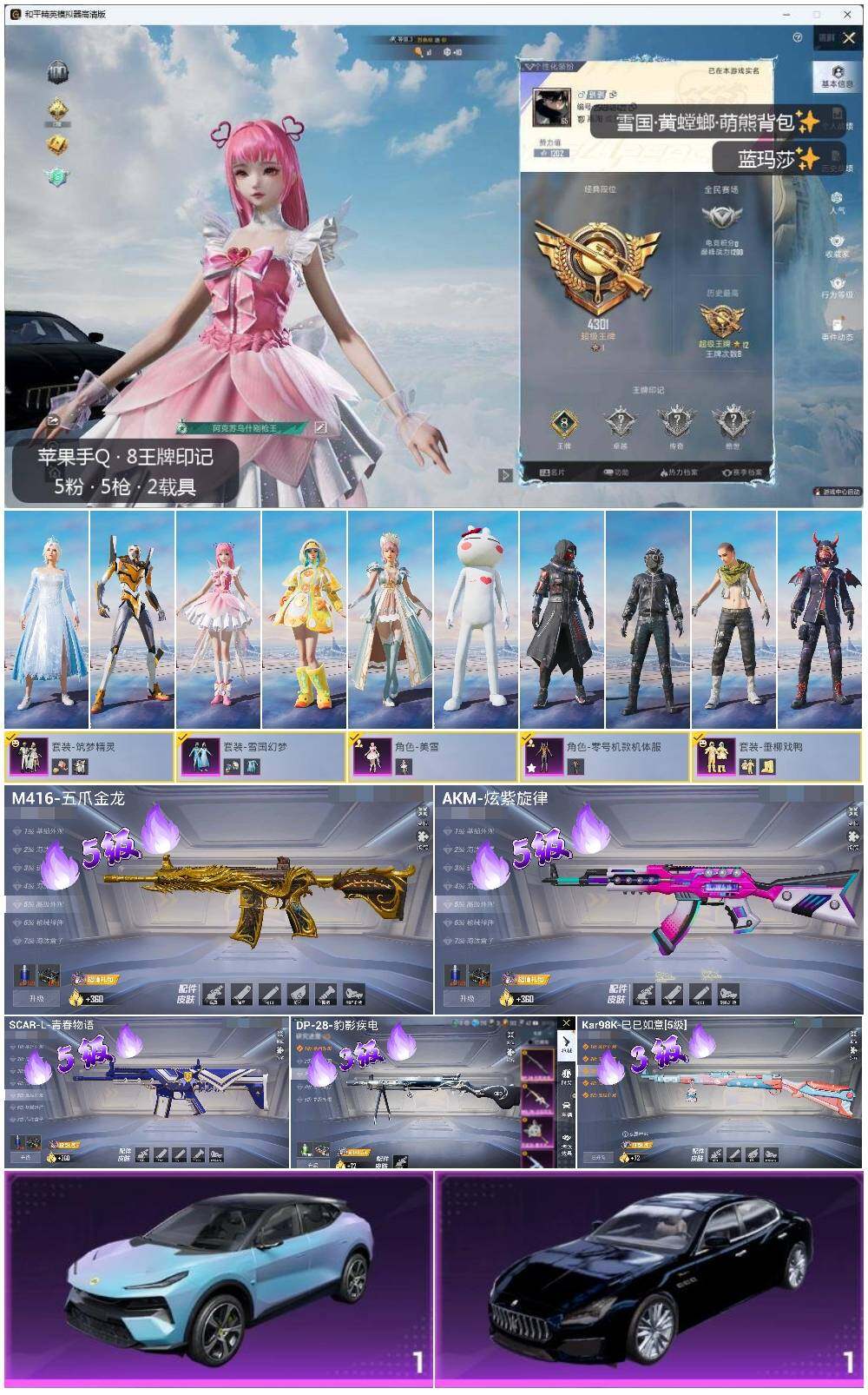 HPLX3336759和平精英账号详情图2