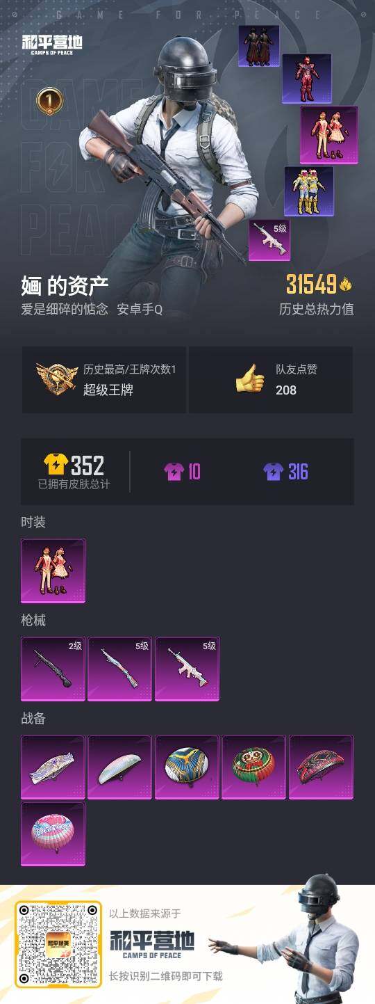 HPLX3336765和平精英账号详情图3