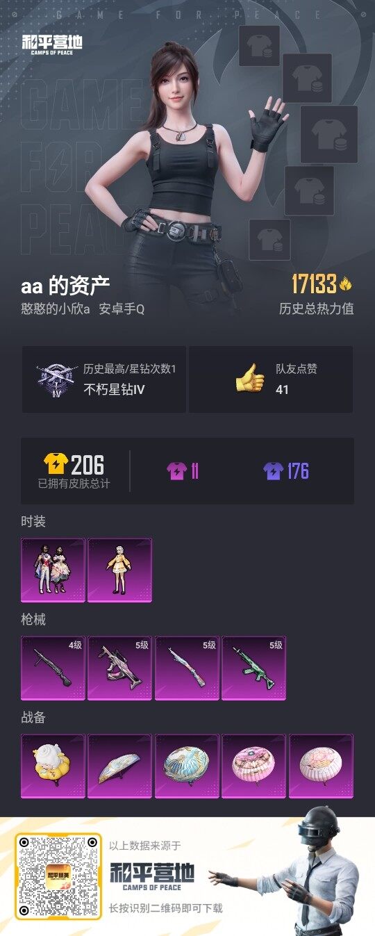 HPLE3336471和平精英账号详情图3