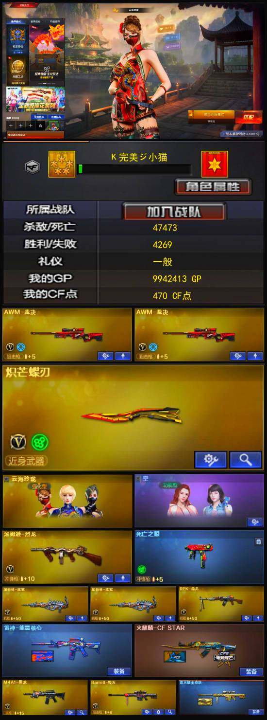CFLX324160穿越火线账号详情图2