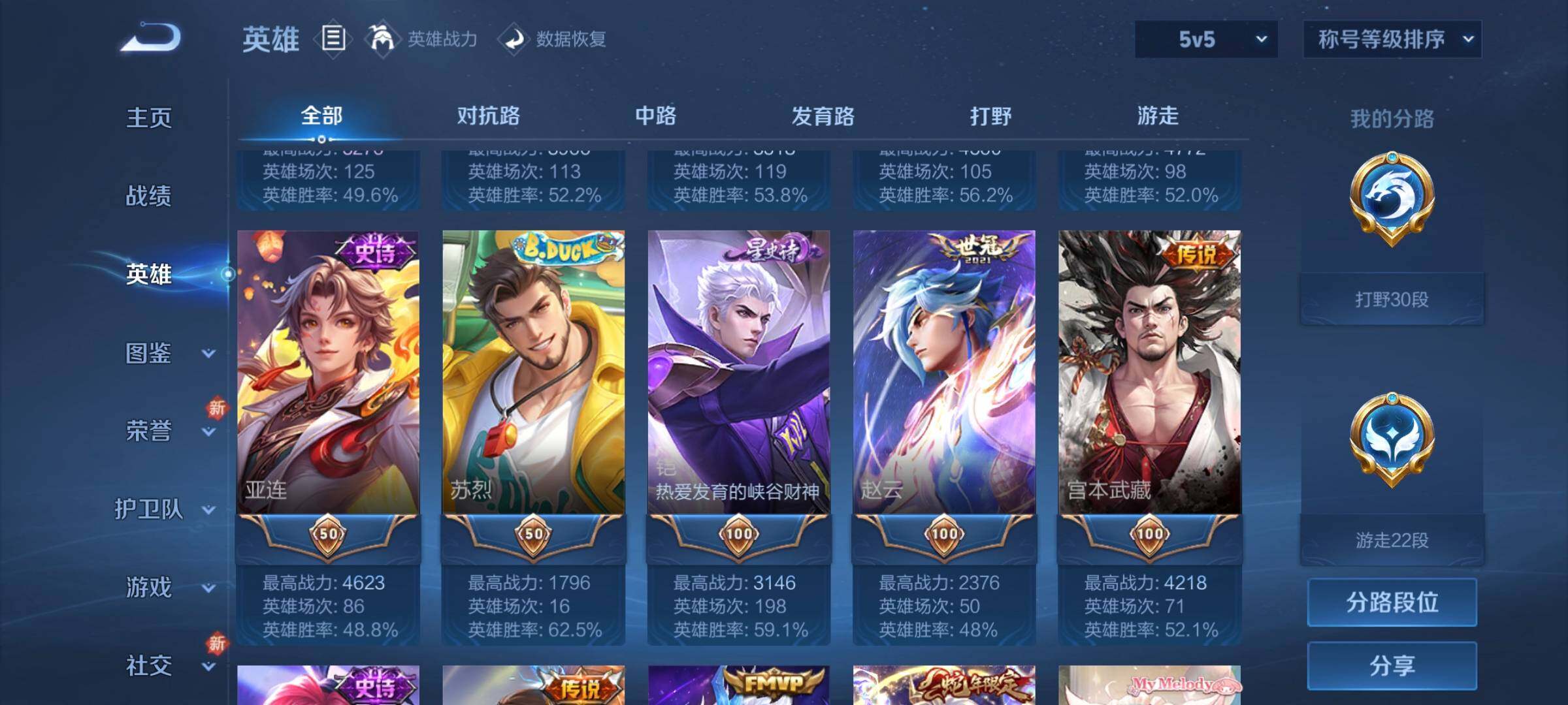 WZCMW3290399王者荣耀账号详情图5