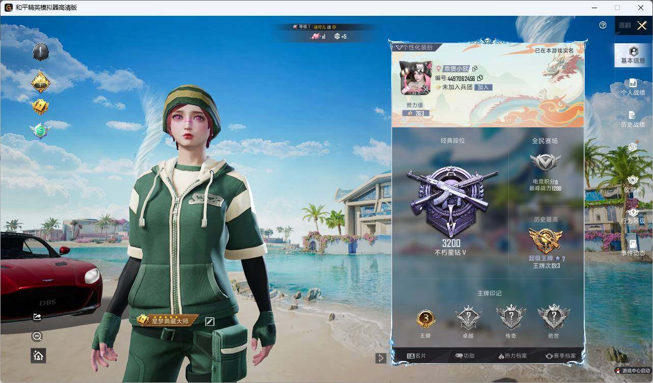 HPLX3336776和平精英账号详情图4
